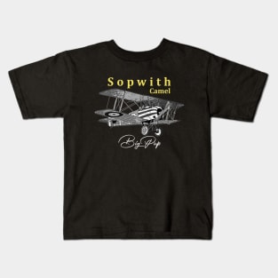 Sopwith Camel British Biplan aircraft, Kids T-Shirt